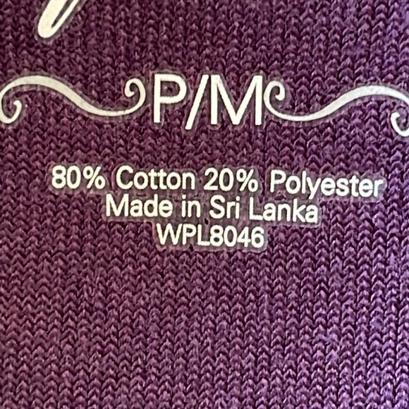 Style & Co. Royal Purple Full Zip Velour Sweat Jacket Sz. MP - Picture 9 of 15